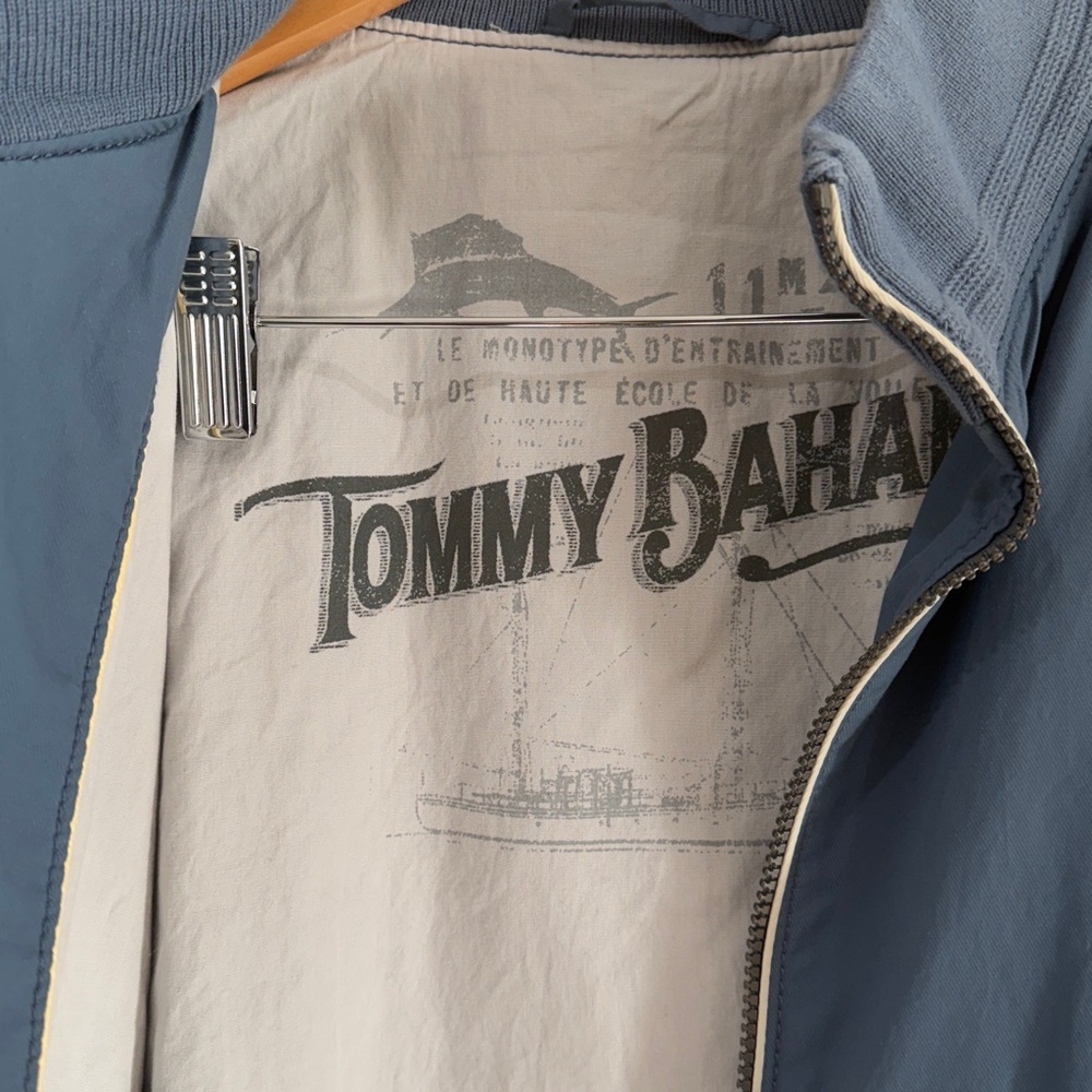 Tommy Bahama Catalina Cruiser Zip Up Jacket Mens x-Large blue  Lined - Picture 7 of 9
